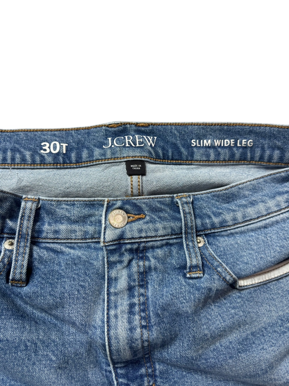 J. Crew Slim Wide Leg Jeans size 30T - Picture 6 of 12